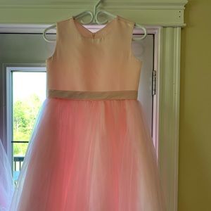 Pink Flower Girl Dress Size 12